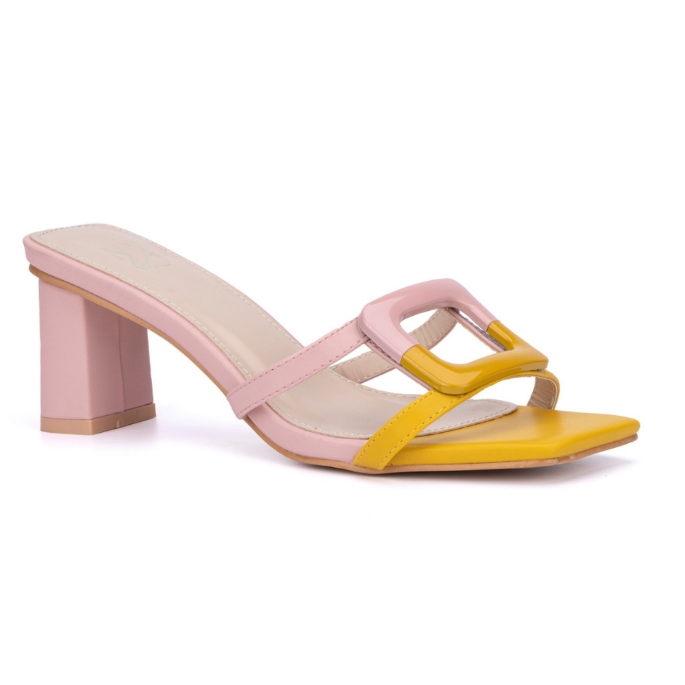 New York & Company Halo Women's Dress Sandals, US 8.5, Yellow
